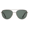 Giorgio Armani - Occhiali da Sole Uomo Forma Pilot - Oro Pallido Havana Verde - Occhiali da Sole - Giorgio Armani Eyewear