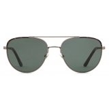 Giorgio Armani - Men’s Pilot Sunglasses - Pale Gold Havana Green - Sunglasses - Giorgio Armani Eyewear