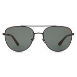 Giorgio Armani - Men’s Pilot Sunglasses - Black Honey Brown - Sunglasses - Giorgio Armani Eyewear