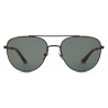 Giorgio Armani - Men’s Pilot Sunglasses - Black Honey Brown - Sunglasses - Giorgio Armani Eyewear