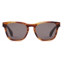 Giorgio Armani - Men’s Rectangular Sunglasses - Striped Honey Grey - Sunglasses - Giorgio Armani Eyewear