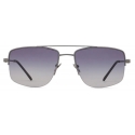 Giorgio Armani - Men’s Rectangular Sunglasses - Gunmetal Blue - Sunglasses - Giorgio Armani Eyewear