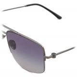 Giorgio Armani - Men’s Rectangular Sunglasses - Gunmetal Blue - Sunglasses - Giorgio Armani Eyewear