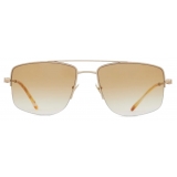 Giorgio Armani - Occhiali da Sole Uomo Forma Rettangolare - Oro Marrone  - Occhiali da Sole - Giorgio Armani Eyewear