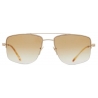 Giorgio Armani - Occhiali da Sole Uomo Forma Rettangolare - Oro Marrone  - Occhiali da Sole - Giorgio Armani Eyewear