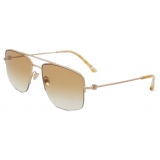 Giorgio Armani - Men’s Rectangular Sunglasses - Light Gold Light Brown - Sunglasses - Giorgio Armani Eyewear