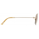 Giorgio Armani - Men’s Rectangular Sunglasses - Light Gold Light Brown - Sunglasses - Giorgio Armani Eyewear