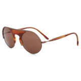 Giorgio Armani - Men’s Round Sunglasses - Bronze Havana Brown - Sunglasses - Giorgio Armani Eyewear