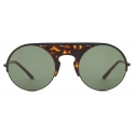 Giorgio Armani - Men’s Round Sunglasses - Black Havana Green - Sunglasses - Giorgio Armani Eyewear