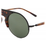 Giorgio Armani - Occhiali da Sole Uomo Forma Rotonda - Nero Havana Verde - Occhiali da Sole - Giorgio Armani Eyewear