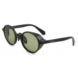 Giorgio Armani - Occhiali da Sole Uomo Forma Rotonda - Nero Verde - Occhiali da Sole - Giorgio Armani Eyewear