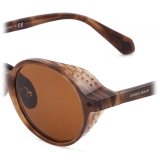 Giorgio Armani - Men’s Round Sunglasses - Opal Brown - Sunglasses - Giorgio Armani Eyewear