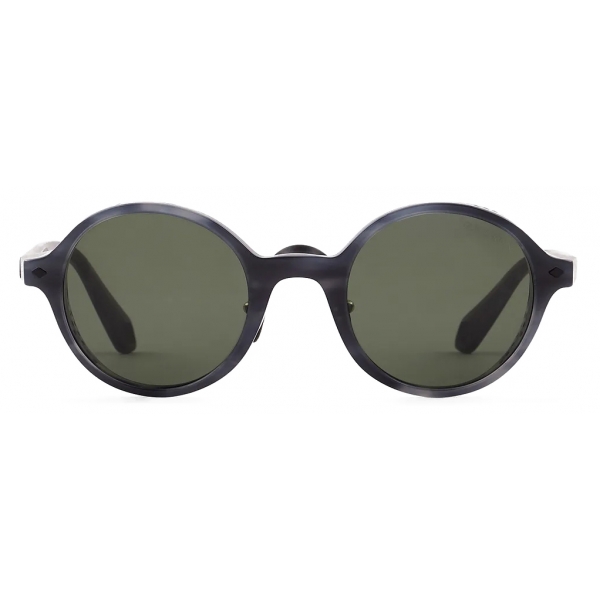 Giorgio Armani - Occhiali da Sole Uomo Forma Rotonda - Opale Grigio Verde - Occhiali da Sole - Giorgio Armani Eyewear