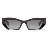 Stella McCartney - Logo Cat‐Eye Sunglasses - Shiny Black - Sunglasses - Stella McCartney Eyewear