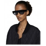 Stella McCartney - Geometric Logo Sunglasses - Shiny Black - Sunglasses - Stella McCartney Eyewear