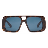 Stella McCartney - Logo Square Sunglasses - Dark Havana - Sunglasses - Stella McCartney Eyewear