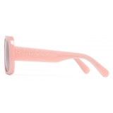 Stella McCartney - Logo Square Sunglasses - Shiny Milky Pink - Sunglasses - Stella McCartney Eyewear