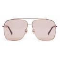 Stella McCartney - Falabella Square Sunglasses - Shiny Rose Gold - Sunglasses - Stella McCartney Eyewear