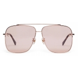 Stella McCartney - Falabella Square Sunglasses - Shiny Rose Gold - Sunglasses - Stella McCartney Eyewear
