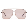 Stella McCartney - Occhiali da Sole Quadrati Falabella -  Oro Rosa Lucido - Occhiali da Sole - Stella McCartney Eyewear