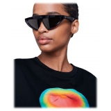 Stella McCartney - Cut-Eye Fashion Sunglasses - Shiny Black - Sunglasses - Stella McCartney Eyewear