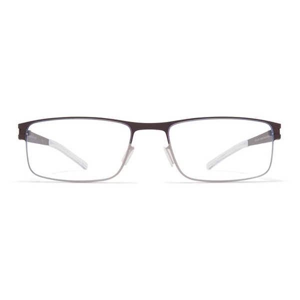 Mykita - Clive - NO1 - Matte Silver Dark Brown - Metal Glasses - Optical Glasses - Mykita Eyewear