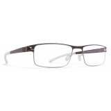 Mykita - Clive - NO1 - Argento Opaco Marrone Scuro - Metal Glasses - Occhiali da Vista - Mykita Eyewear