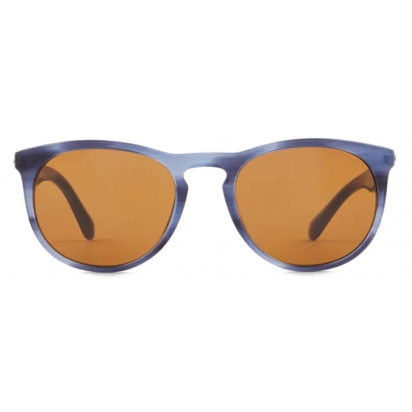 Giorgio Armani - Men’s Bio-Acetate Sunglasses - Striped Blue Brown - Sunglasses - Giorgio Armani Eyewear