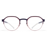 Mykita - Dorian - NO1 - Navy Rusty Red - Metal Glasses - Optical Glasses - Mykita Eyewear