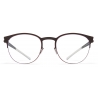 Mykita - Emory - NO1 - Ebony Brown Cranberry - Metal Glasses - Optical Glasses - Mykita Eyewear