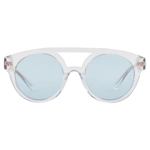 Giorgio Armani - Occhiali da Sole Rotonda - Trasparente Blu - Occhiali da Sole - Giorgio Armani Eyewear