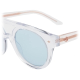 Giorgio Armani - Round Sunglasses - Clear Blue - Sunglasses - Giorgio Armani Eyewear