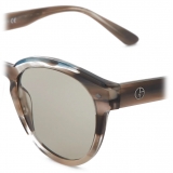 Giorgio Armani - Occhiali da Sole Rettangolare - Marrone Blu - Occhiali da Sole - Giorgio Armani Eyewear