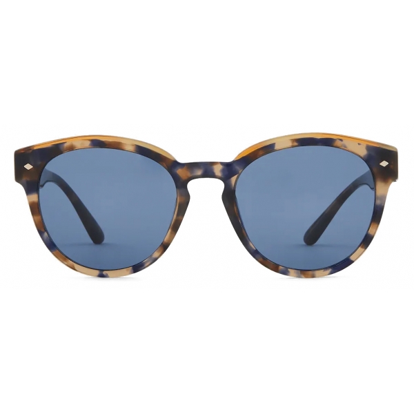 Giorgio Armani - Occhiali da Sole Rotondo - Tartaruga Marrone Blu - Occhiali da Sole - Giorgio Armani Eyewear