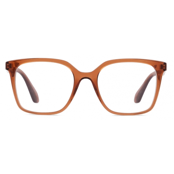 Giorgio Armani - Women’s Square Optical Glasses - Shiny Ttransparent Brown - Optical Glasses - Giorgio Armani Eyewear