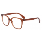 Giorgio Armani - Women’s Square Optical Glasses - Shiny Ttransparent Brown - Optical Glasses - Giorgio Armani Eyewear