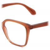 Giorgio Armani - Women’s Square Optical Glasses - Shiny Ttransparent Brown - Optical Glasses - Giorgio Armani Eyewear