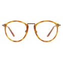 Giorgio Armani - Men’s Panto Optical Glasses - Shiny Brown Tortoiseshell - Optical Glasses - Giorgio Armani Eyewear