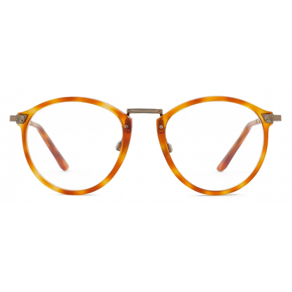 Giorgio Armani - Men's Panto Optical Glasses - Shiny Brown Tortoiseshell -  Optical Glasses - Giorgio Armani Eyewear - Avvenice