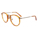 Giorgio Armani - Men’s Panto Optical Glasses - Shiny Brown Tortoiseshell - Optical Glasses - Giorgio Armani Eyewear