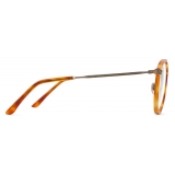 Giorgio Armani - Men’s Panto Optical Glasses - Shiny Brown Tortoiseshell - Optical Glasses - Giorgio Armani Eyewear