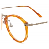 Giorgio Armani - Men’s Panto Optical Glasses - Shiny Brown Tortoiseshell - Optical Glasses - Giorgio Armani Eyewear