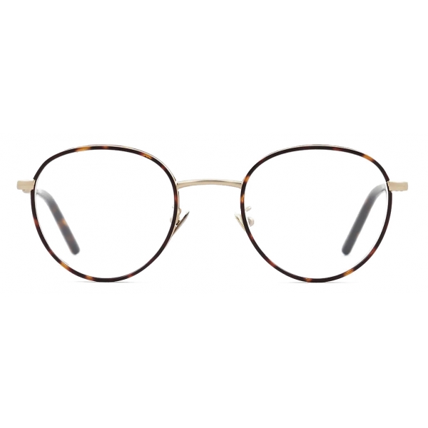 Giorgio Armani - Occhiali da Vista Uomo Forma Tonda - Oro Pallido Havana - Occhiali da Vista - Giorgio Armani Eyewear