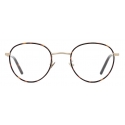 Giorgio Armani - Men’s Round Optical Glasses - Pale Gold Havana - Optical Glasses - Giorgio Armani Eyewear