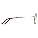 Giorgio Armani - Men’s Round Optical Glasses - Pale Gold Havana - Optical Glasses - Giorgio Armani Eyewear
