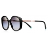 Tiffany & Co. - Occhiale da Sole Irregolare - Nero Grigio Sfumato - Collezione Diamond Point - Tiffany & Co. Eyewear