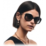 Tiffany & Co. - Occhiale da Sole Irregolare - Nero Grigio Sfumato - Collezione Diamond Point - Tiffany & Co. Eyewear