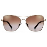 Tiffany & Co. - Square Sunglasses - Pale Gold Gradient Brown - Diamond Point Collection - Tiffany & Co. Eyewear