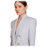 Balmain - Double-Breasted Wool Jacket - Blue - Exclusive Luxury Collection