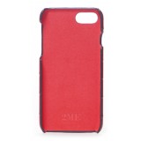 2 ME Style - Cover Fingers Croco Rosso / Rosso - iPhone 8 / 7 - Cover in Pelle di Coccodrillo